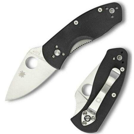 SPYDERCO Ambitious Black G-10 Plain Edge C148GP